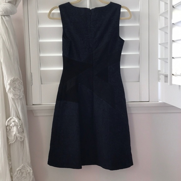 Navy and Black Lace Party Dress - Picture 2 of 3